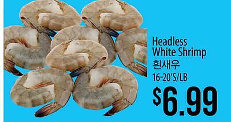 Headless White Shrimp - H Mart weekly ad deal