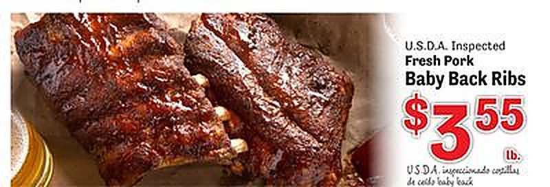 Fresh Pork Baby Back Ribs - Food Depot weekly ad deal