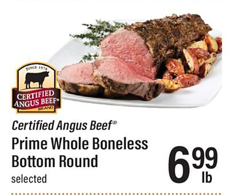 Certified Angus Beef® Prime Whole Boneless Bottom Round - Lowes Foods weekly ad deal