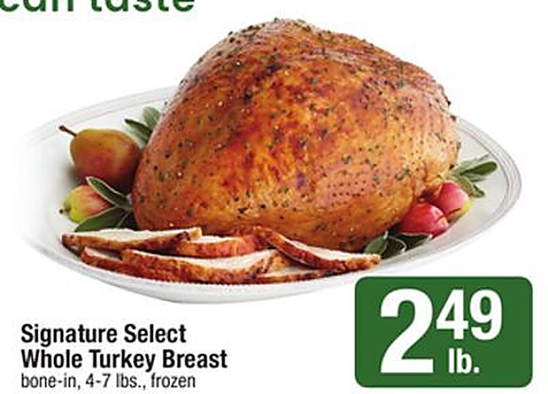 Signature Select Whole Turkey Breast - Shaws weekly ad deal