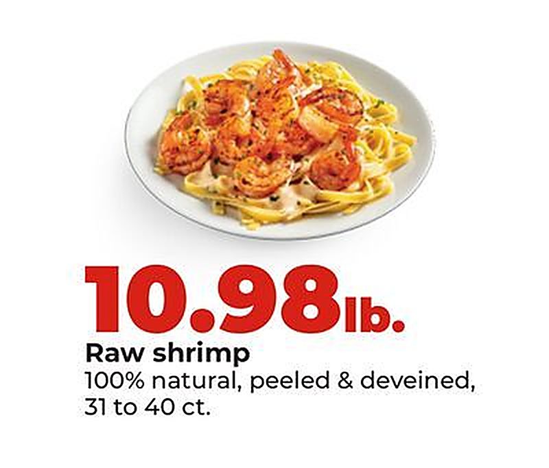 Raw shrimp - Hy Vee weekly ad deal