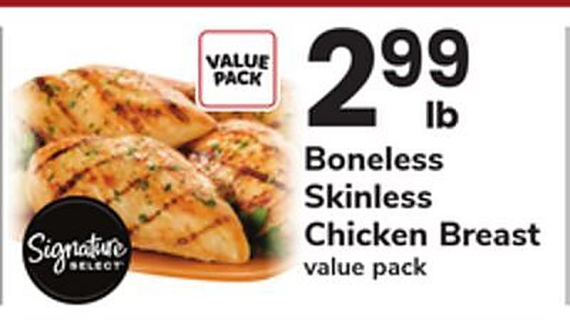 Boneless Skinless Chicken Breast - Safeway weekly ad deal