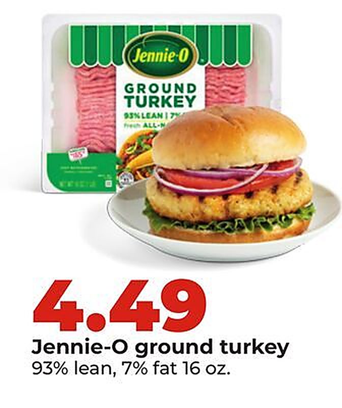 Jennie-O ground turkey - Hy Vee weekly ad deal