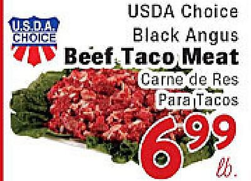 USDA Choice Black Angus Beef Taco Meat - Rio Valley Market weekly ad deal