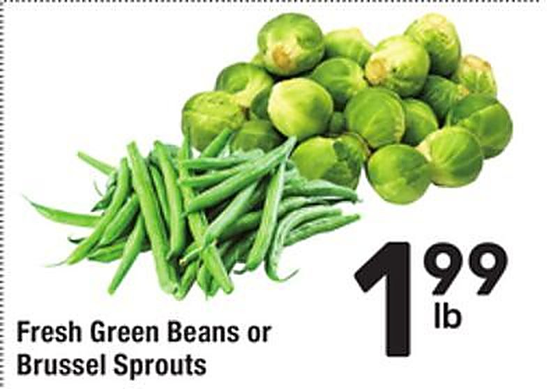 Fresh Green Beans or Brussel Sprouts - Randalls weekly ad deal