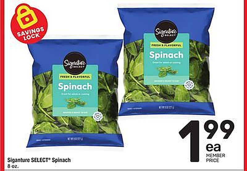 Siganture SELECT® Spinach - Tom Thumb weekly ad deal