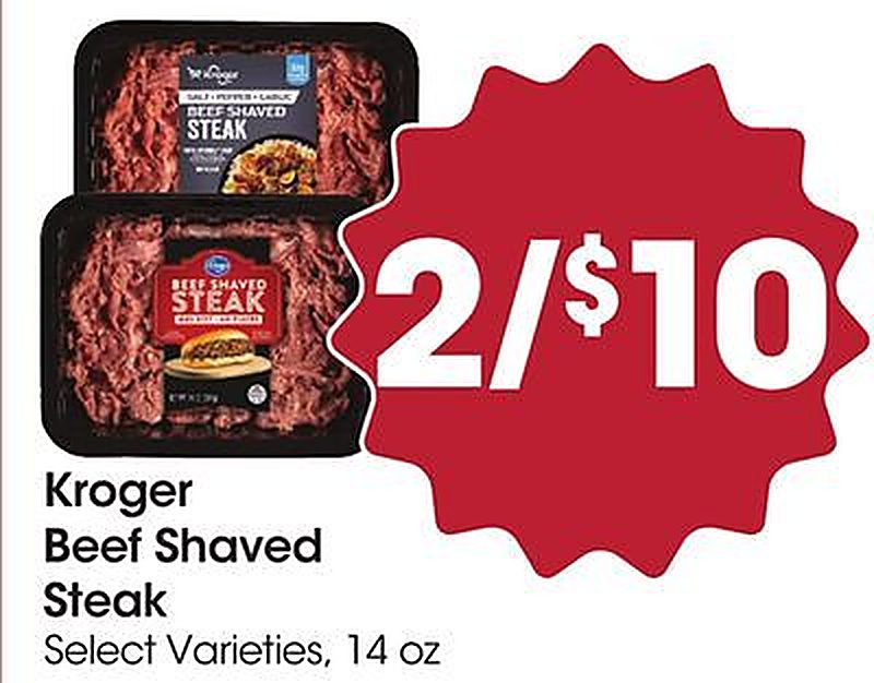 Kroger Beef Shaved Steak - Food 4 Less weekly ad deal