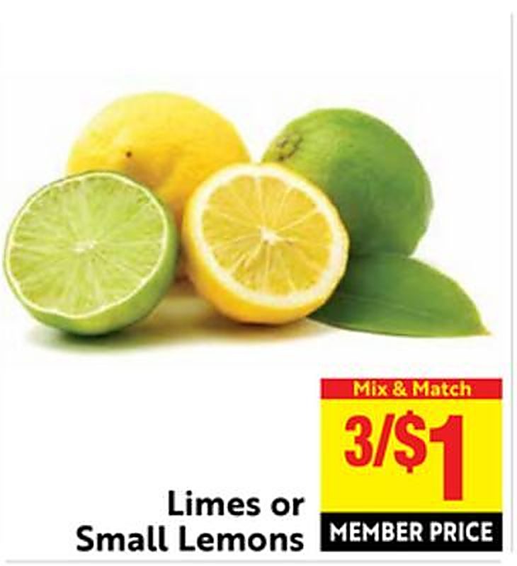 Limes or Small Lemons - Save Mart weekly ad deal