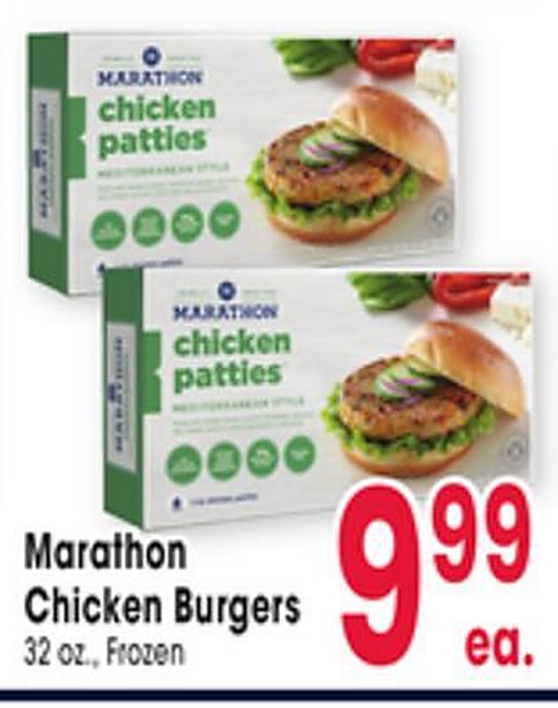 Marathon Chicken Burgers - Jewel Osco weekly ad deal