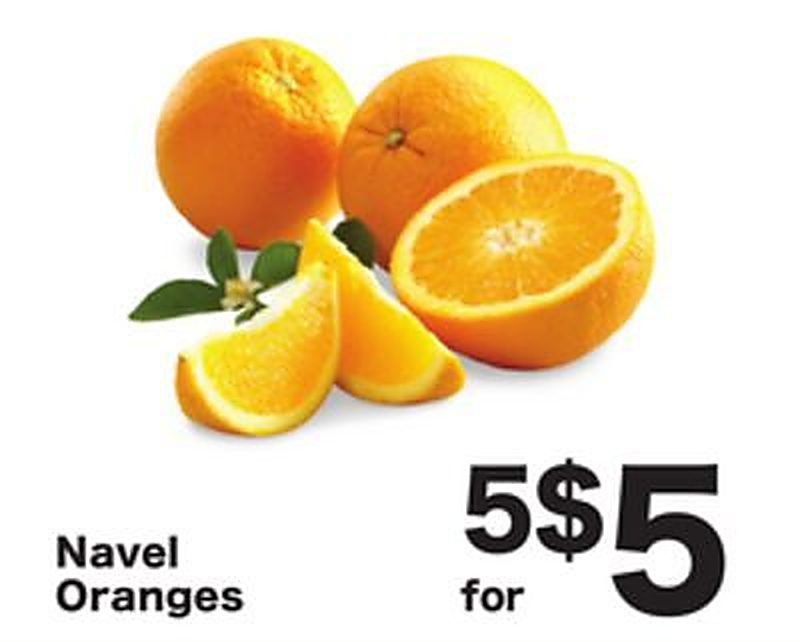 Navel Oranges - Shoppers Food weekly ad deal