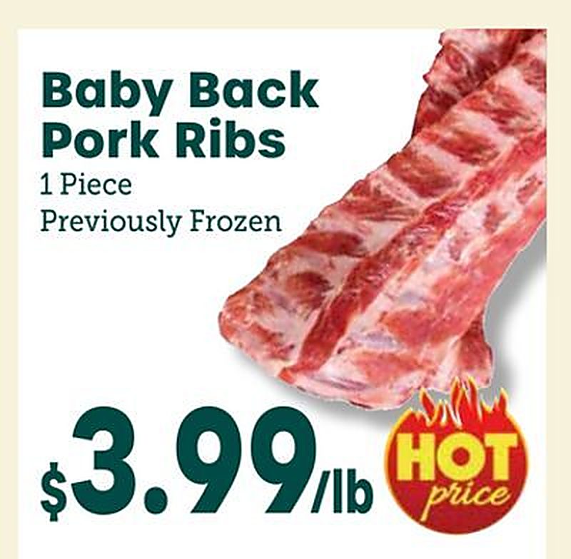Baby Back Pork Ribs - Little Giant Farmers Market weekly ad deal