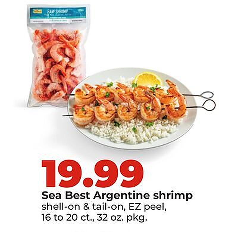 Sea Best Argentine shrimp - Hy Vee weekly ad deal