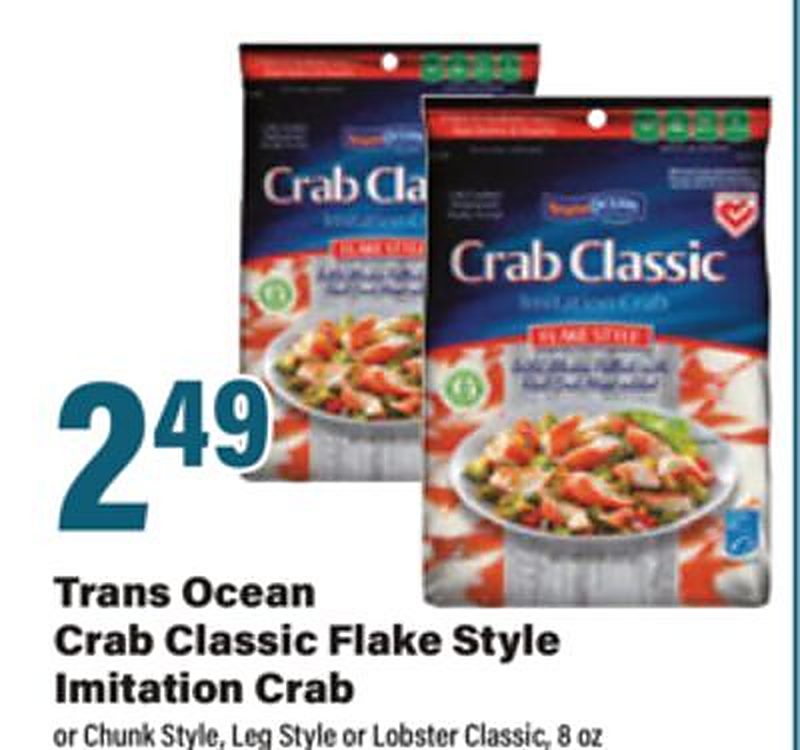 Trans Ocean Crab Classic Flake Style Imitation Crab - Big Y weekly ad deal