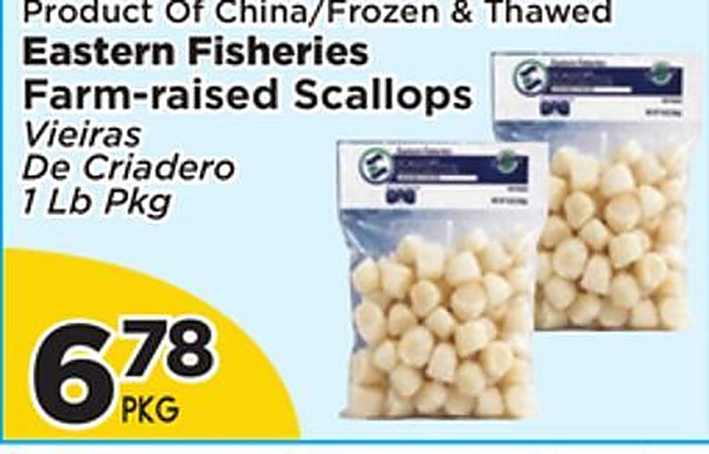 Eastern Fisheries Farm-raised Scallops - Presidente Supermarketss weekly ad deal