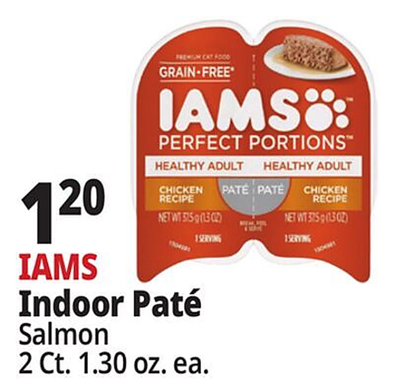 IAMS Indoor Paté Salmon - Ocean State Job Lot weekly ad deal