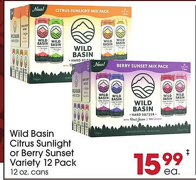 Wild Basin Citrus Sunlight or Berry Sunset - Giant Eagle weekly ad deal