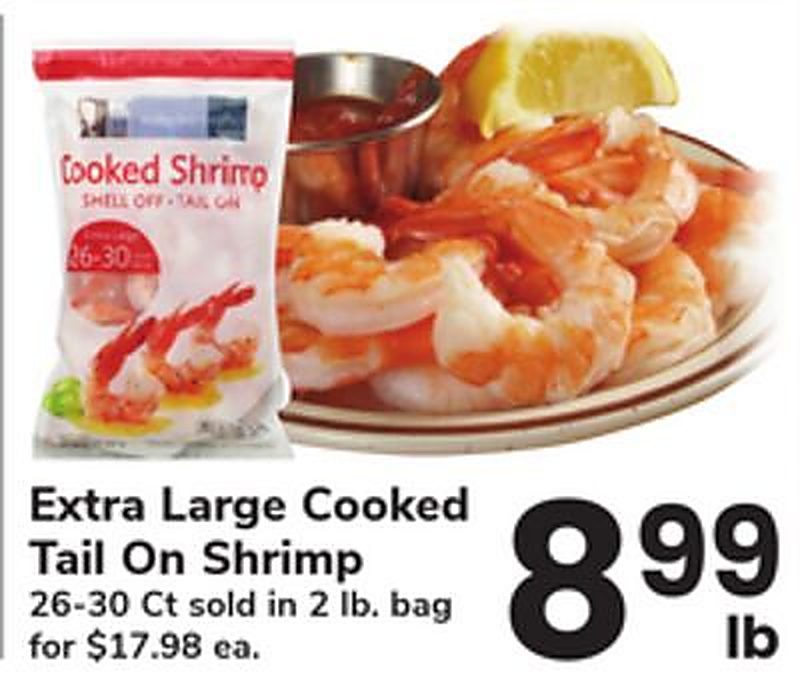 Extra Large Cooked Tail On Shrimp - Safeway weekly ad deal