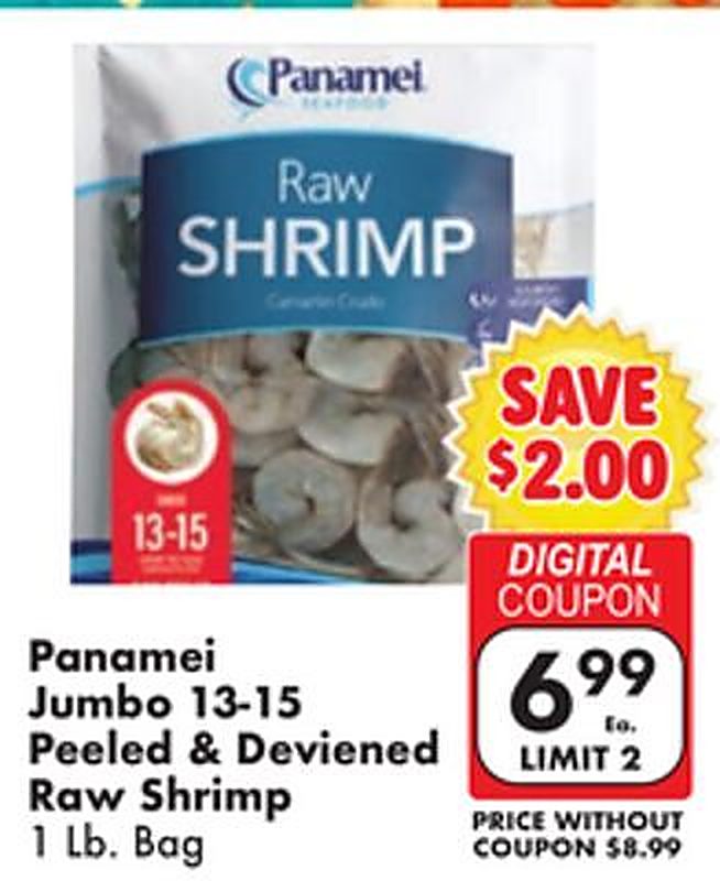 Panamei Jumbo 13-15 Peeled & Deviened Raw Shrimp - Fairplay Foods weekly ad deal