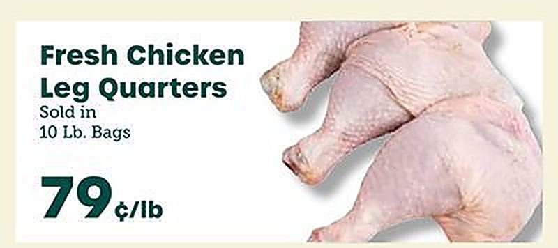 Fresh Chicken Leg Quarters - Little Giant Farmers Market weekly ad deal