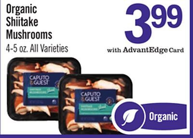 Organic Shiitake Mushrooms - Price Chopper weekly ad deal