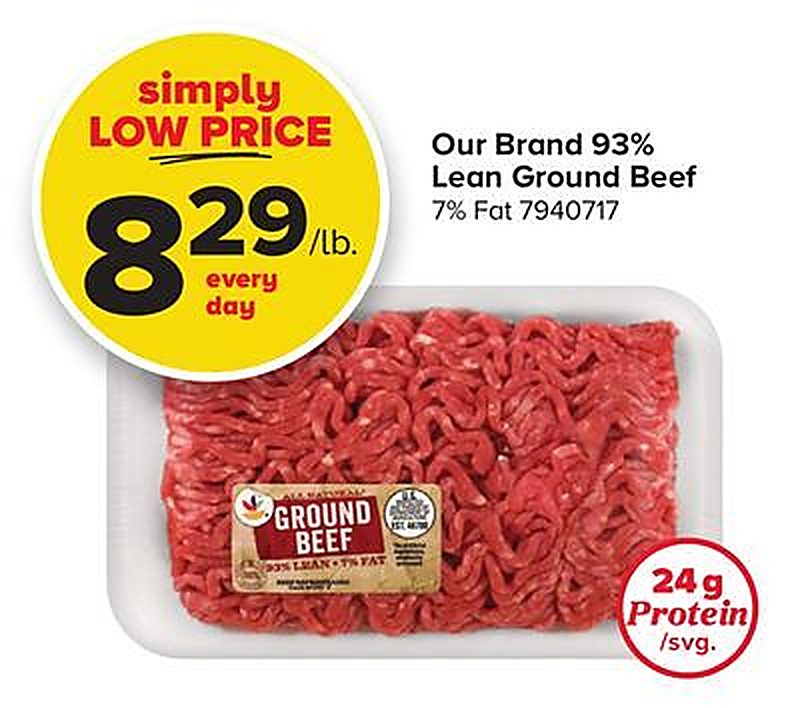 Our Brand 93% Lean Ground Beef - Martin's Foods weekly ad deal