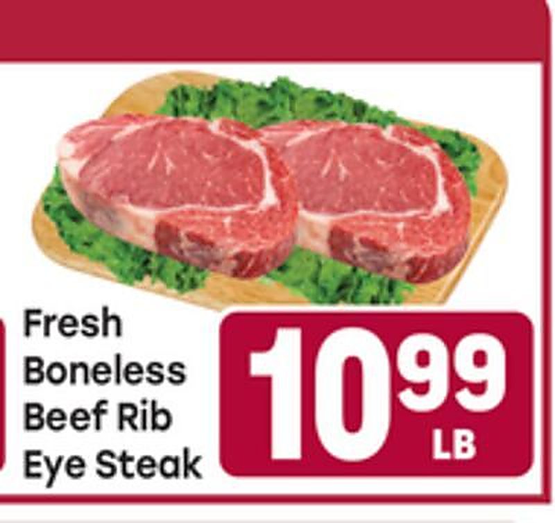 Fresh Boneless Beef Rib Eye Steak - Tony's Fresh Market weekly ad deal