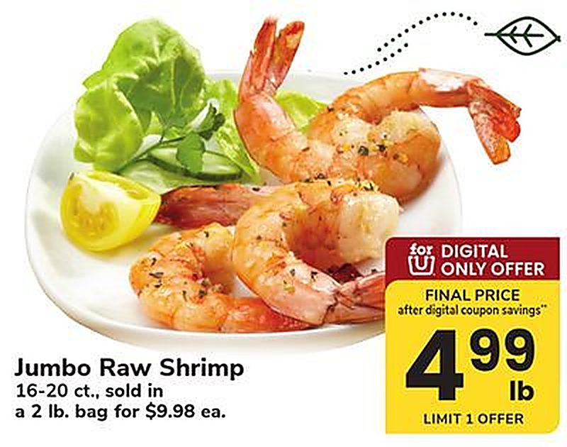 Jumbo Raw Shrimp - Safeway weekly ad deal