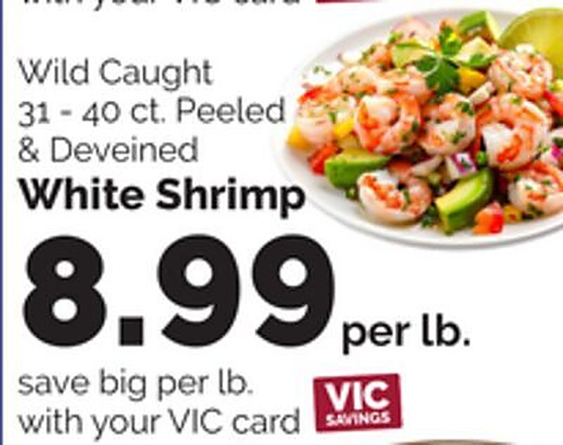White Shrimp - Harris Teeter weekly ad deal