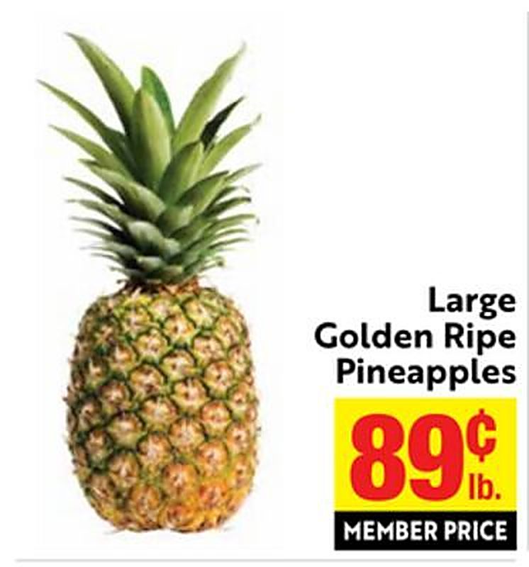 Large Golden Ripe Pineapples - Save Mart weekly ad deal