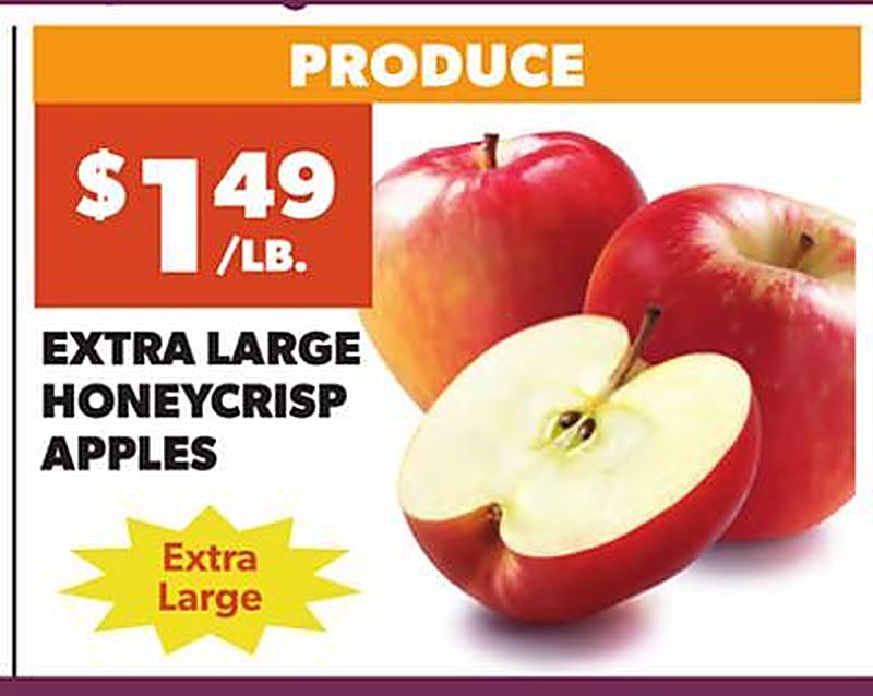 EXTRA LARGE HONEYCRISP APPLES - Lowe's Market weekly ad deal