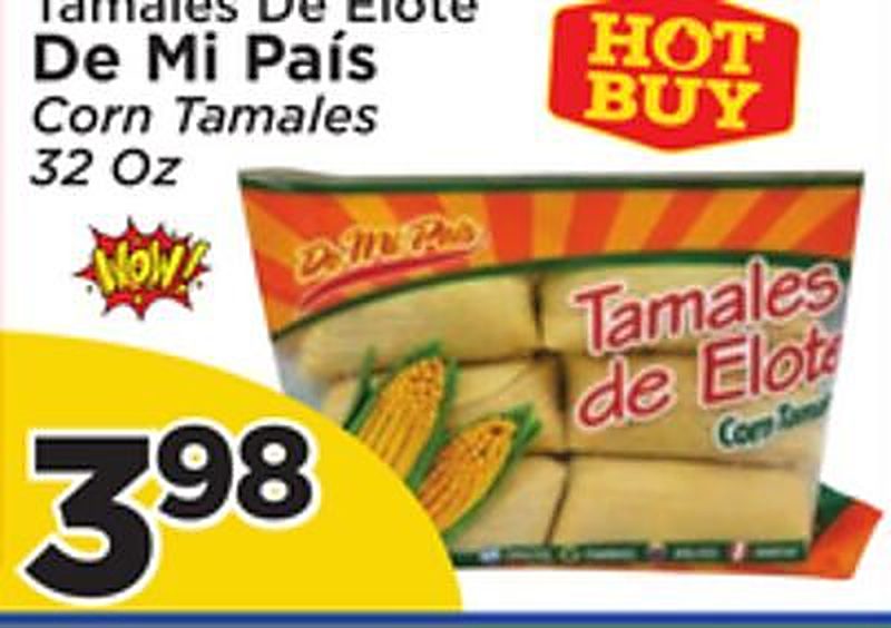 De Mi Pais Corn Tamales - Presidente Supermarketss weekly ad deal