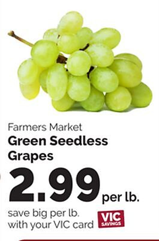 Farmers Market Green Seedless Grapes - Harris Teeter weekly ad deal