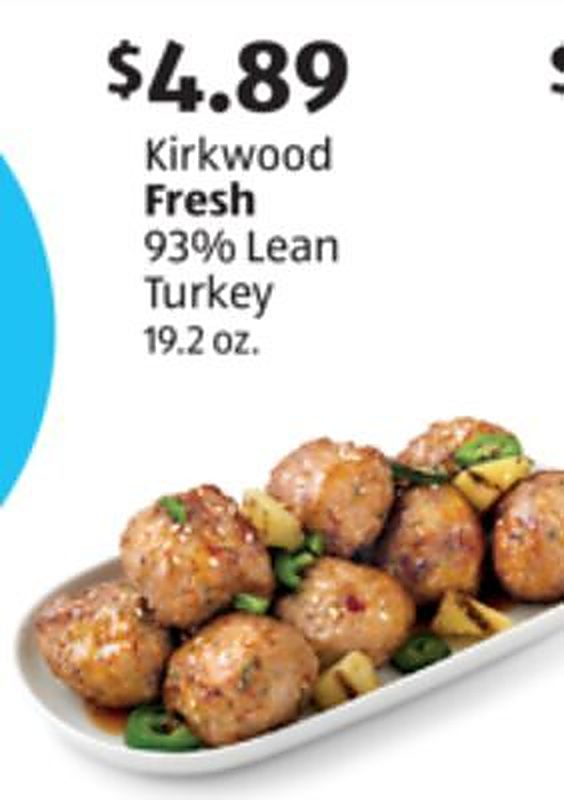 Kirkwood Fresh 93% Lean Turkey - Aldi weekly ad deal