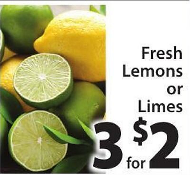 Fresh Lemons or Limes - West Side Marketplace weekly ad deal