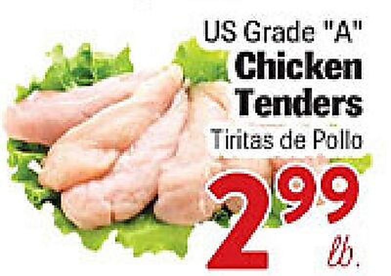 US Grade "A" Chicken Tenders - Rio Valley Market weekly ad deal