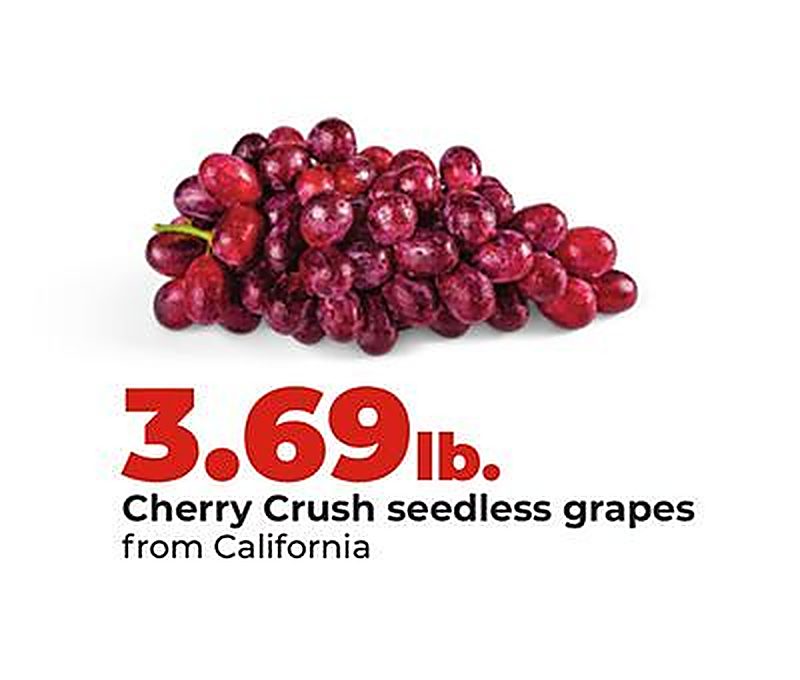 Cherry Crush seedless grapes - Hy Vee weekly ad deal