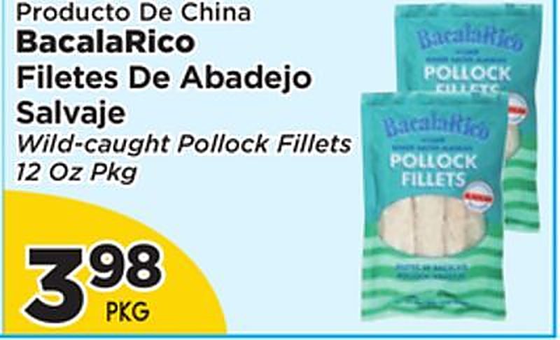 BacalaRico Filetes De Abadejo Salvaje - Presidente Supermarketss weekly ad deal