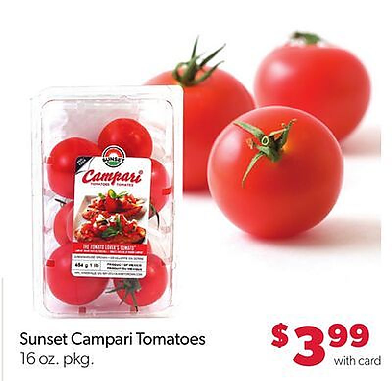 Sunset Campari Tomatoes - VG’s Grocery weekly ad deal