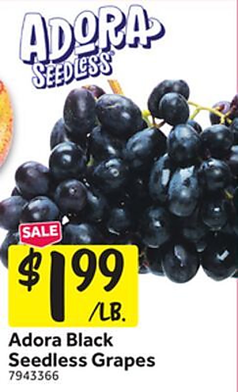 Adora Black Seedless Grapes - Stop & Shop weekly ad deal