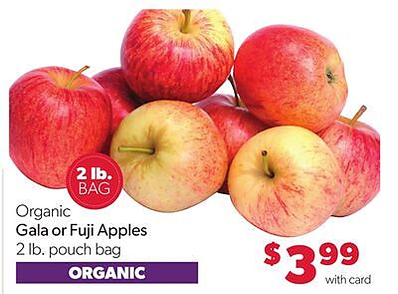 Organic Gala or Fuji Apples - VG’s Grocery weekly ad deal