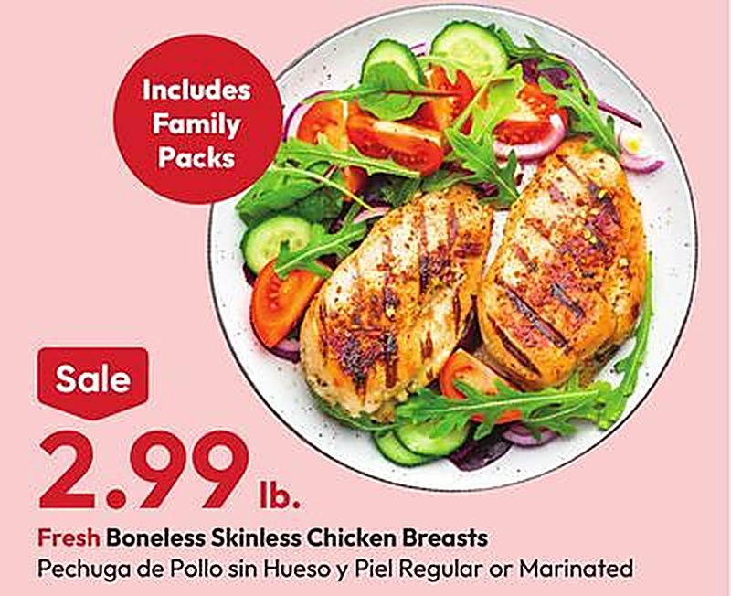 Fresh Boneless Skinless Chicken Breasts - Stater Bros weekly ad deal