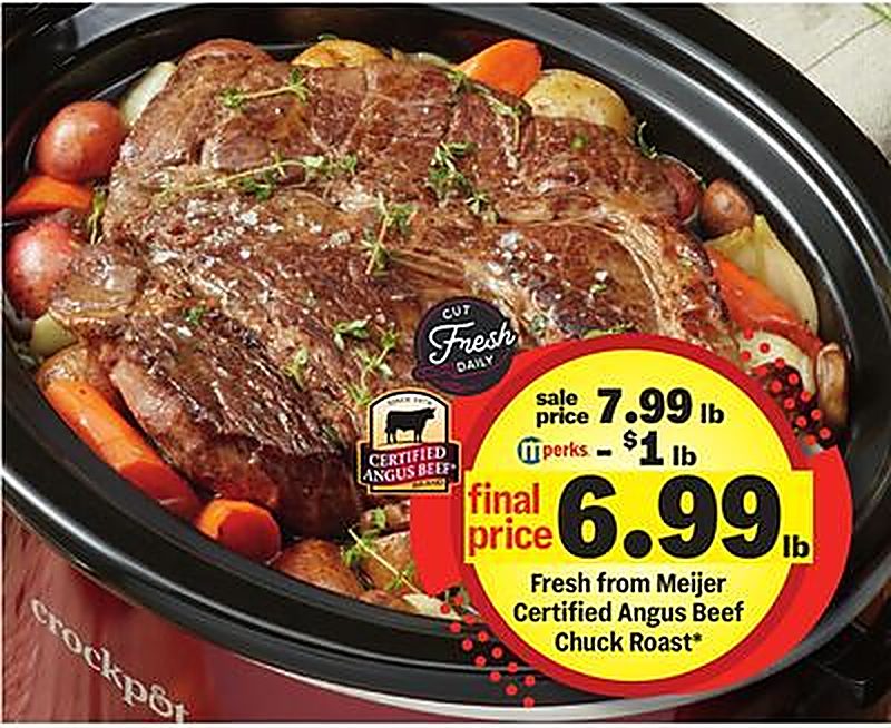 Fresh from Meijer Certified Angus Beef Chuck Roast* - Meijer weekly ad deal