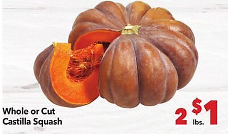 Whole or Cut Castilla Squash - Vallarta Supermarkets weekly ad deal