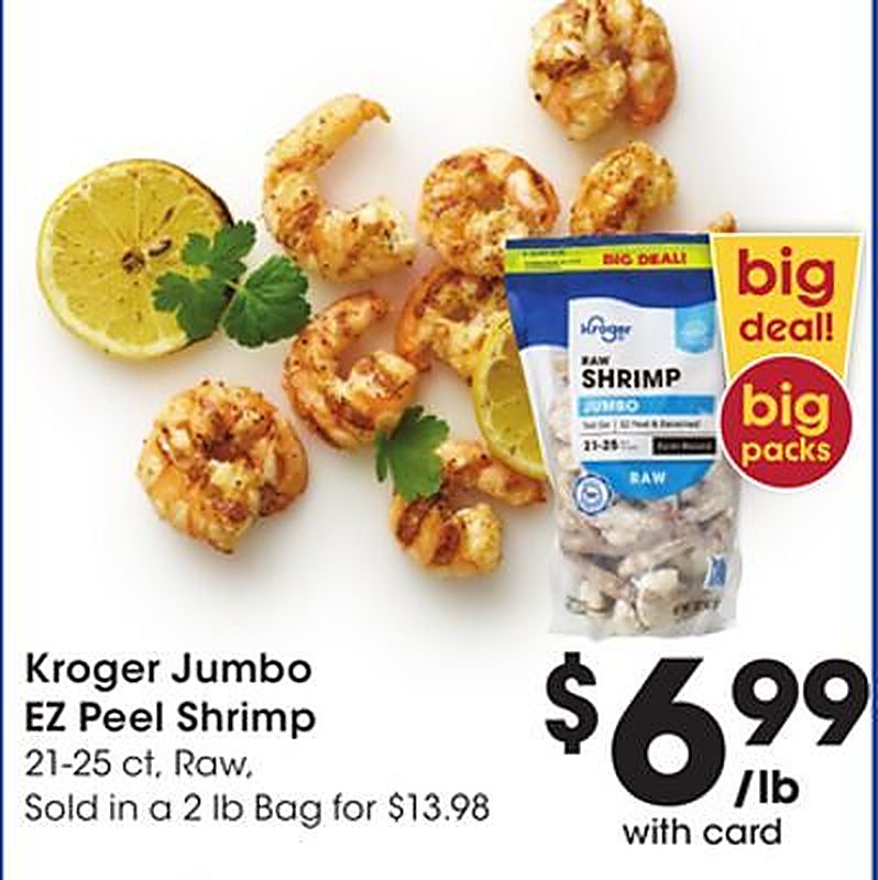 Kroger Jumbo EZ Peel Shrimp - King Soopers weekly ad deal