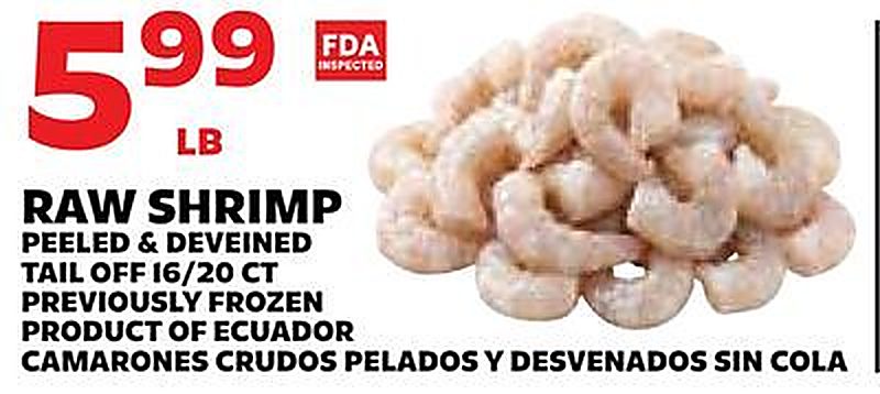 RAW SHRIMP - Sedanos weekly ad deal