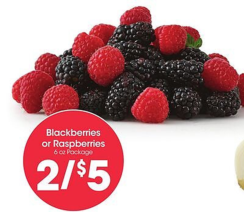 Blackberries or Raspberries - Food 4 Less weekly ad deal