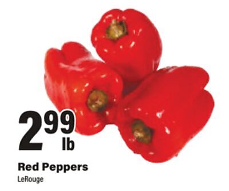 Red Peppers - Big Y weekly ad deal