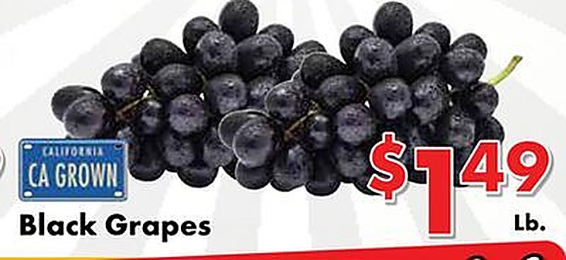 Black Grapes - Valley Marketplace weekly ad deal