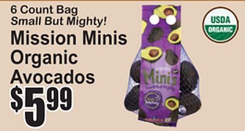 Mission Minis Organic Avocados - Superfresh weekly ad deal