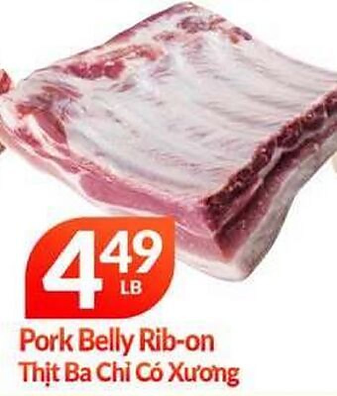 Pork Belly Rib-on - Lams Seafood Market weekly ad deal